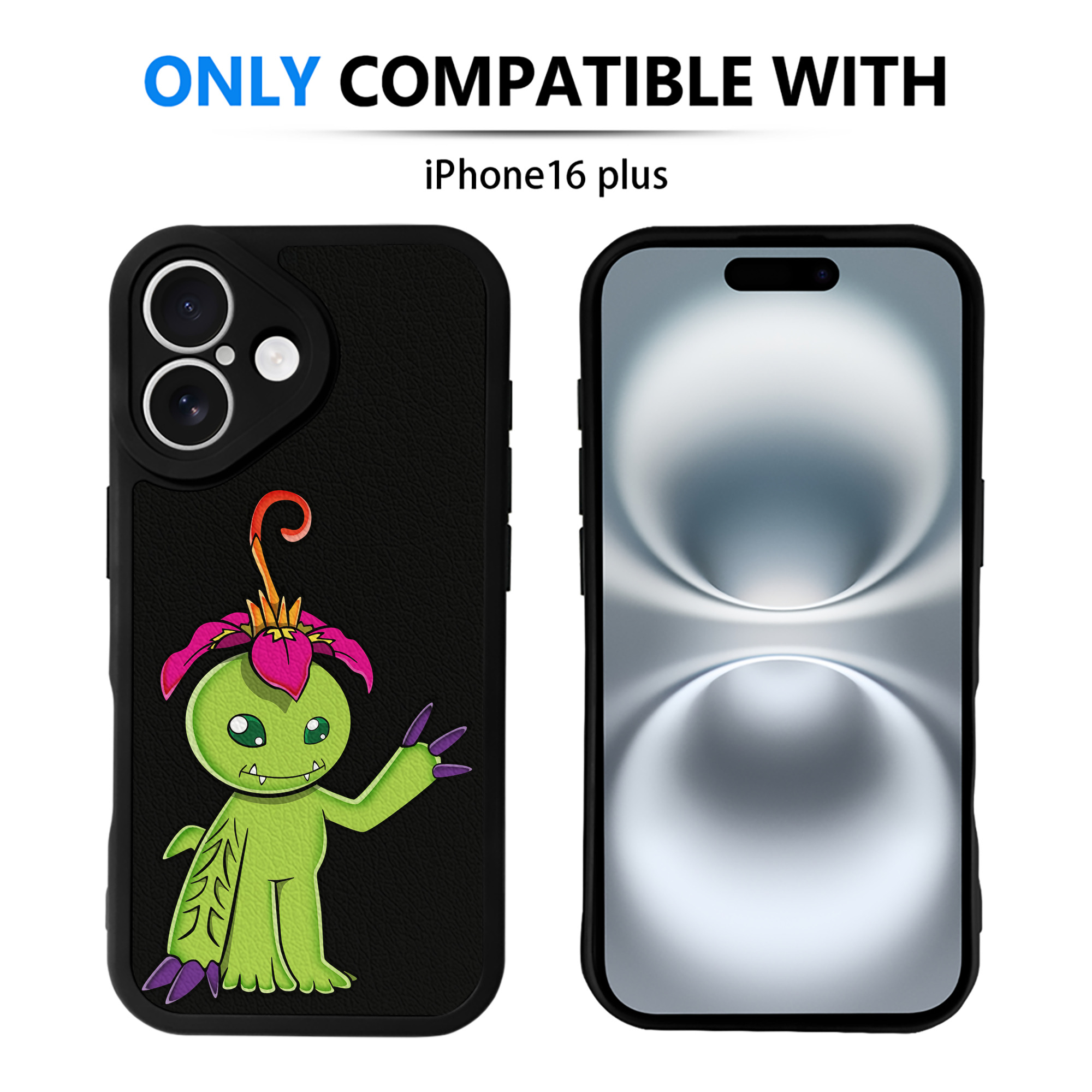 （画像用） Digimon デジタルモンスター/デジモン 【iPhone 16シリーズ対応】シリコンスマホケース（レザー調） 材質：シリコン